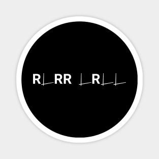 Paradiddle: RLRR LRLL Drum Rudiment Enthusiast Magnet